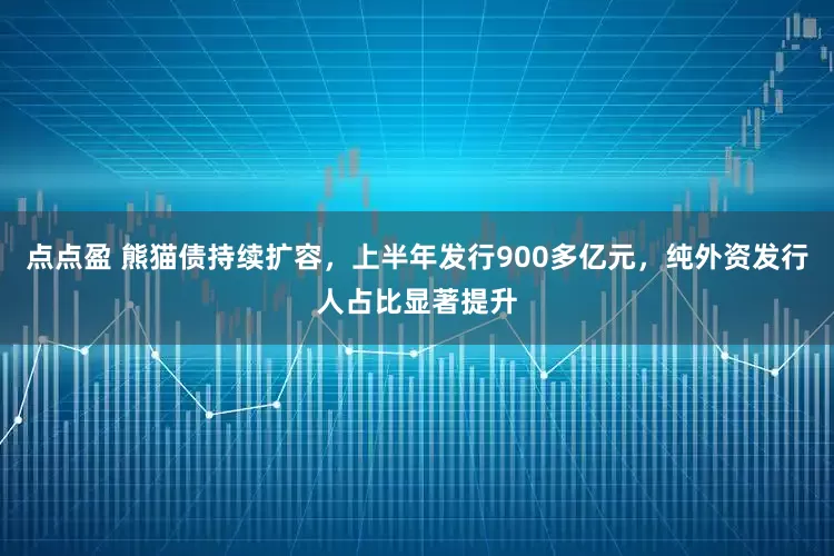 点点盈 熊猫债持续扩容，上半年发行900多亿元，纯外资发行人占比显著提升