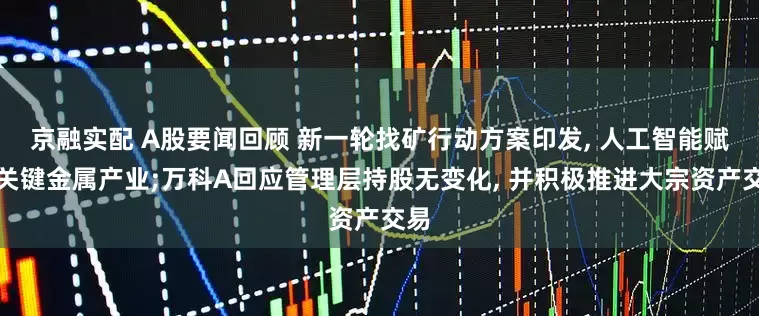 京融实配 A股要闻回顾 新一轮找矿行动方案印发, 人工智能赋能关键金属产业;万科A回应管理层持股无变化, 并积极推进大宗资产交易