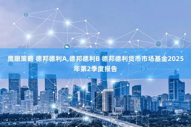 鹰眼策略 德邦德利A,德邦德利B 德邦德利货币市场基金2025年第2季度报告